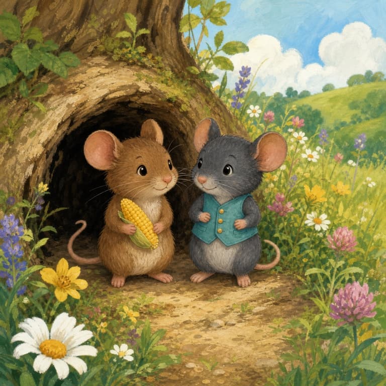 หนูบ้านกับหนูทุ่ง