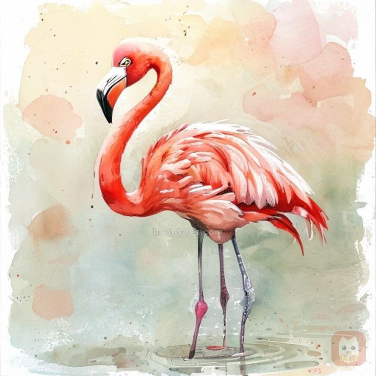 นกฟลามิงโกกับสีที่หายไป